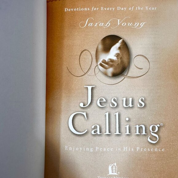 Sarah Young "Jesus Calling" Devotional Book Leather Look Cover - Picture 3 of 6